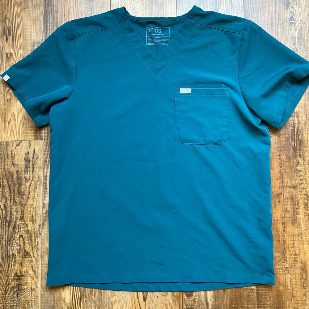 Figs teal Leon scrub top men’s size L